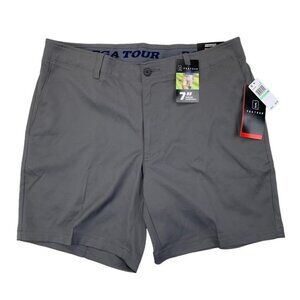 Pga Tour Mens Flat-Front Golf Shorts waist 40